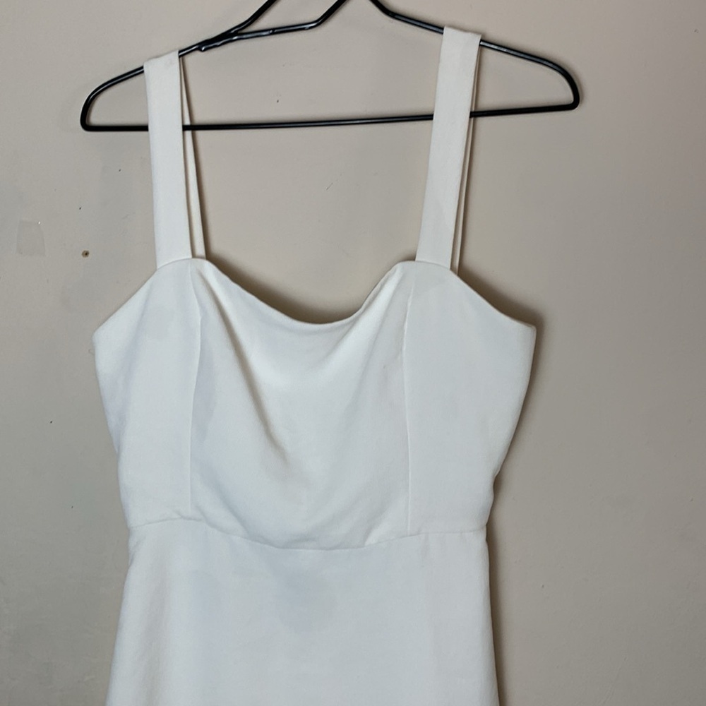 Aritzia White Sleeveless Midi Dress with Back Bow - Picture 4 of 8